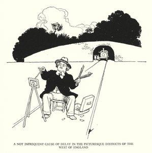 Illustratie voor Railway Ribaldry door W Heath Robinson door William Heath Robinson