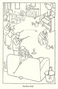 Salon golf door William Heath Robinson