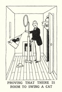 Bewijzen dat er ruimte is om een kat rond te zwaaien door William Heath Robinson