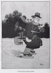 Zelfrijdende schaats gadget, illustratie uit 