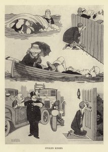 Gestolen kussen door William Heath Robinson