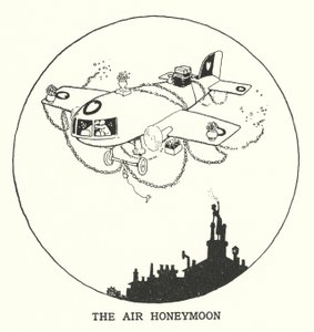 De lucht huwelijksreis door William Heath Robinson