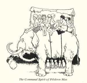 De Gemeenschapsgeest van Piltdown Man door William Heath Robinson