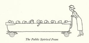 De openbare geestige kinderwagen door William Heath Robinson