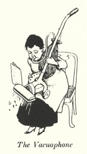 De Vacuophone (litho) door William Heath Robinson