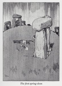 De eerste lenteschoonmaak door William Heath Robinson