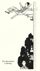 Het appartement zonder balkon door William Heath Robinson