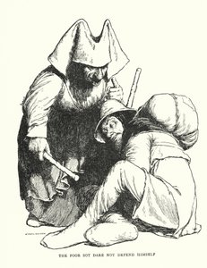 De arme dronkaard durfde zichzelf niet te verdedigen door William Heath Robinson