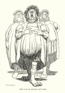 Ze leven van niets anders dan wind door William Heath Robinson