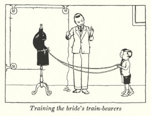De bruidstrainers trainen door William Heath Robinson