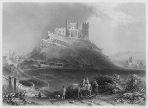 Toegang tot Cashel, vanuit het noorden (gravure)