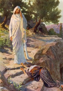 Onze Heer verschijnt voor het eerst na zijn opstanding door William Henry (after) Margetson