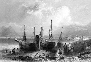Allonby, c.1830-50 door William Henry Bartlett