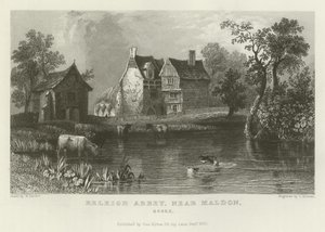 Beleigh Abbey, nabij Maldon, Essex door William Henry Bartlett