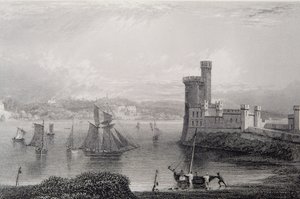 Black Rock Castle, nabij Cork, Ierland, 1830s