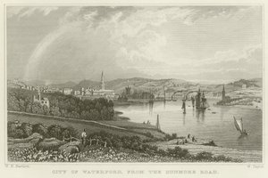 Stad Waterford door William Henry Bartlett