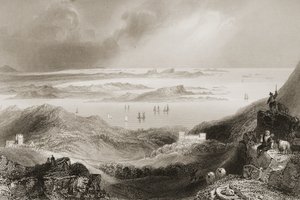 Clifden Castle, Connemara, County Galway, uit 