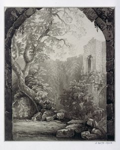 Cliffords Toren, York, Interieur door William Henry Bartlett