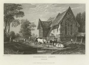 Coggeshall Abbey, Essex door William Henry Bartlett