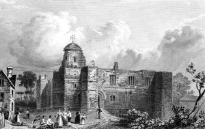 Kasteel van Colchester, Essex, gegraveerd door John Carr Armytage, 1832 door William Henry Bartlett