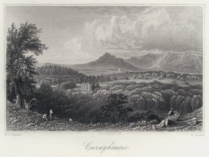 Curaghmore (gravure) door William Henry Bartlett