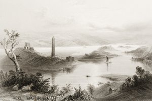 Devenish Island, County Fermanagh, Ierland, uit 