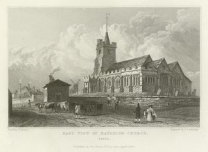 Oostelijk uitzicht op Rayleigh Church, Essex