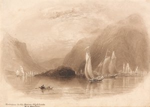 Ingang naar de Hudson Highlands door William Henry Bartlett