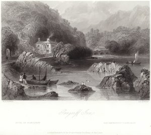 Glengariff Inn in County Cork door William Henry Bartlett