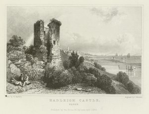 Hadleigh Castle, Essex door William Henry Bartlett