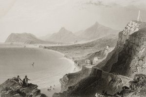 Killiney Bay, County Dublin, Ierland, uit 