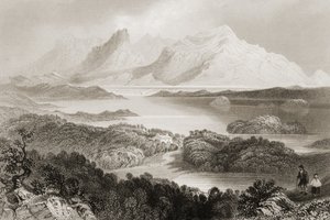Lake Garromin, Connemara, County Galway, uit 