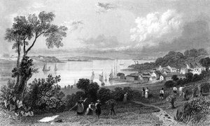 Manningtree, Essex, gegraveerd door Charles Mottram, 1832