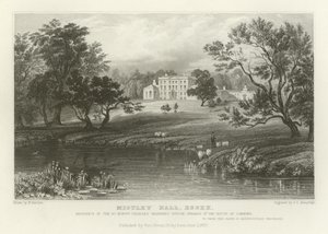 Mistley Hall, Essex, Residentie van de Zeer Eerwaarde Charles Manners Sutton, Spreker van het Lagerhuis door William Henry Bartlett