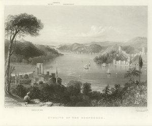 Straat van de Bosporus door William Henry Bartlett