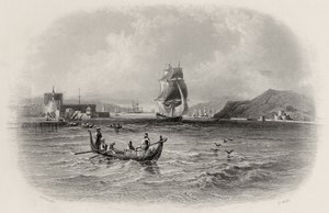 De Dardanellen, Turkije, gegraveerd door R. Willis door William Henry Bartlett