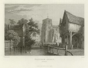 Waltham Abbey, Essex door William Henry Bartlett