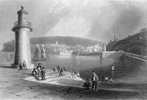 Whitehaven Haven, c.1840-50 door William Henry Bartlett
