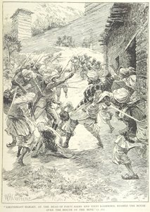 Aanval op de mijn in Chitral door William Henry Charles Groome