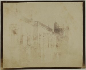 Lacock Abbey, zuidelijke voorkant in de richting van Sharington