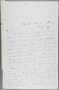 Ondertekende brief van William Henry Fox Talbot aan James David Forbes