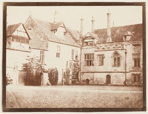 Zuidoostelijke hoek van de noordelijke binnenplaats, Lacock Abbey door William Henry Fox Talbot
