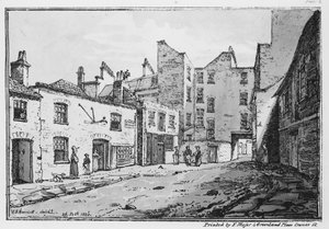 Uitzicht op Cato Street, 1820 door William Henry Harriott