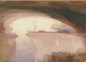 Een ceremonie van een klifbewoner, Colorado, 1924 door William Henry Holmes