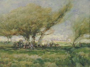 Een zigeunerkamp door William Henry Holmes