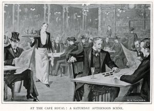 In het Cafe Royal: Een zaterdagmiddagscène, ca. 1900