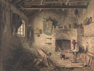 Het Ontbijt van de Houthakker De Maaltijd van de Takkenverzamelaar, ca. 1832-34 door William Henry Hunt