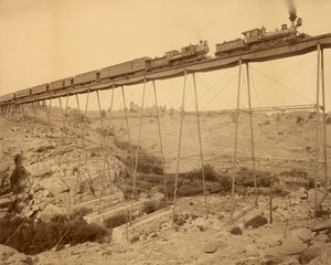 Dale Creek Bridge, Wyoming door Jackson door William Henry Jackson