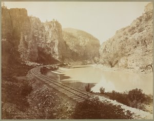 Echo Cliffs, Canyon van de Grand River, Glenwood Extension, Colorado, 1885