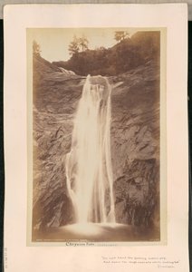 Midden Cascade. Cheyenne watervallen door William Henry Jackson